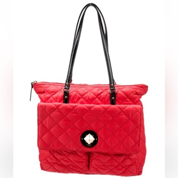 Kate Spade Quilted Nylon Bag EUC - Picture 3 of 14